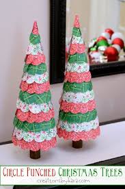 Explore a collection of pretty christmas trees and find the right pick for holiday. Circle Punched Paper Christmas Trees Tutorial