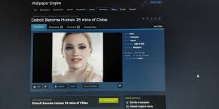 We have a massive amount of desktop and if you're looking for the best wallpaper for desktop hd then wallpapertag is the place to be. I Ve Added 28 Minutes Of Chloe From The Main Menu Screen To Wallpaper Engine Enjoy Detroitbecomehuman