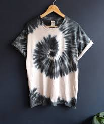 Black And Grey Tie Dye Diy Organic Cotton Tee Black Tie Dye Shirt Indie Festival Hippie Tumblr Tie Dye Outfits Black Tie Dye Shirt Black Tie Dye