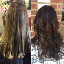 Hair Transformation Grown Out Blonde To Rich Brown With Golden Blonde Highlights Redkenspecialist Hair Transformation Hair Blonde Highlights