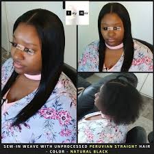 Amella hair 8a brazilian curly hair weave 3 bundles (14 16 18inch,285g) brazilian virgin kinky curly human hair weave 100% unprocessed hair weft extensions natural black color. Sew In Weave With Unprocessed Peruvian Straight Hair Color Natural Black