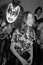Gene Simmons and a thirteen-year-old Brook Shields, 1978. : rrock