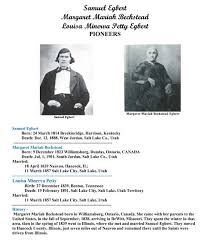 Samuel Egbert & Family