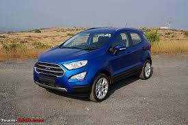 It's a handsome little crossover with a stable appearance, thanks to the wheels pushed far to the corners. 2018 Ford Ecosport Facelift 1 5l Petrol Official Review Team Bhp