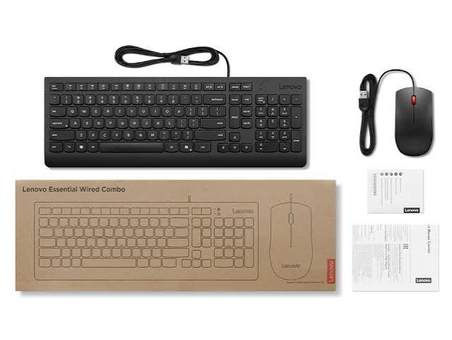 COMBO TECLADO Y MOUSE CON CABLE LENOVO ESSENTIAL (LA SPANISH 171)