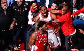 Kawhi leonard hits one of the greatest shots in nba playoff history and all the damn internet cares about is joel embiid crying. Watch Heartbroken Joel Embiid Cries As Sixers Crash Out Of Playoffs