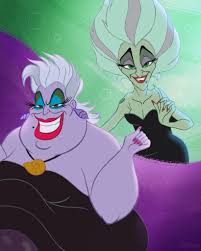Ursula And Her Sister Morgana Ursula Disney Evil Disney Disney Villains