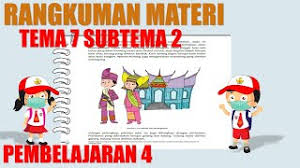 Rangkuman ini disajikan dalam setiap kelompok mata pelajaran dan merupakan hasil literasi dari buku siswa kelas 5 tema 1. Rangkuman Materi Tema 7 Subtema 2 Pembelajaran 4 Kelas 4 Youtube