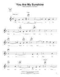 Maybe you would like to learn more about one of these? You Are My Sunshine Sheet Music Jimmie Davis Ukulele