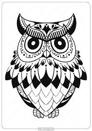 These spring coloring pages are sure to get the kids in the mood for warmer weather. Free Printable Owl Animal Coloring Page 003