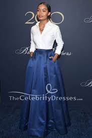 Yara Shahidi Navy Blue Skirt Brooks Brothers Bicentennial