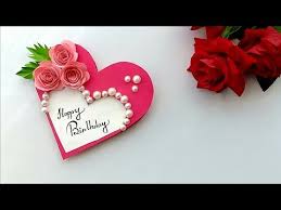 This card uses simple triangles to make a geometric layout we love. Beautiful Handmade Birthday Card Birthday Card Idea Youtube Handmade Birthday Cards Birthday Cards Diy Greeting Cards Handmade Birthday