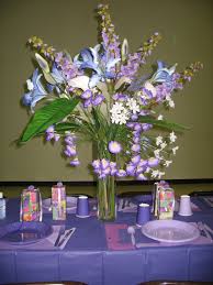 Purple Table Centerpiece Purple Table Table Decorations Table Centerpieces