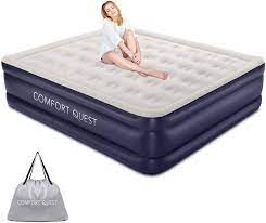 Shop for air mattress at bed bath & beyond. King Air Mattress With Built In Pump For Guest Inflatable Blow Up Air Bed With Carrying Bag For Camping Raised Elevated Double High Airbed Foldable Portable Air Mattresses 84 72 20 Inch Amazon Ca Home