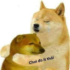 Chơi đồ ít thôi - chó vàng ôm Cheems - Ảnh chế meme