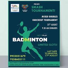 Maybe you would like to learn more about one of these? Rawpac Sports Llp The Smash Tournament Is Our First Badminton Tournament Based Only On Invites We Also Have A Kids Zone Which Will Have All Sorts Of Fun Games And Food
