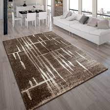 Wohnzimmer teppich grau beige braun kurzflor meliert modern pflegeleicht trend. Designer Teppich Modern Trendiger Kurzflor Braun Beige Creme Meliert Ebay