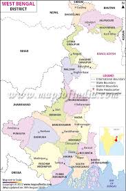 West Bengal District Map West Bengal India World Map Political Map