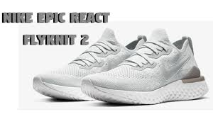 The nike epic react flyknit 2 takes a step up from its predecessor with smooth, lightweight performance and a bold look. Nike Epic React Flyknit 2 Pure Platinum Wolf Grey Review On Foot Youtube
