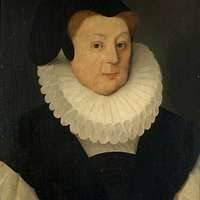 Ceruti Giacomo Portrait of Donna Alba Regina del Ferro three quarter length  in a black dress holding a book oil