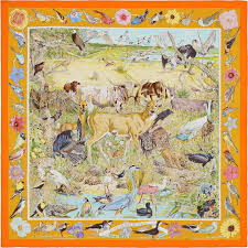 La Maison Des Carres Hermes La Vie Sauvage Du Texas Hermes Scarf Vintage Silk Scarf Hermes