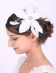 In #crafts • last year. Anglacesmade Bridal White Feather Hair Clip Crystal Feather Fascinator Ninthavenue Europe