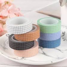 Tienda Online Cinta De Washi De Rejilla Colorida Papel Japones Diy Planificador Cinta Adhesiva Pegatinas Cint En 2020 Washi Tape Ideas Agenda Con Cinta Washi Papeleria