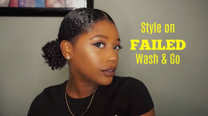 Maybe you would like to learn more about one of these? Low Space Buns On Failed Wash N Go Youtube