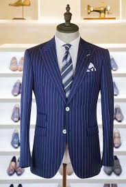 This is when someone breaks out the pappy. Navy Blue Men Stripe Suit Groom Tuxedo Wedding Suit Prom Dinner Party Suit Ebay