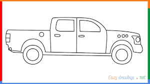 Kids and beginners alike can now draw a great looking… how to draw ford f350 printable step by step drawing sheet : How To Draw A Pickup Truck Step By Step Easy Youtube