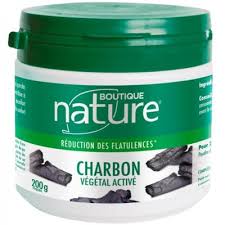 Action ventre plat par neutralisation des gaz et fermentations. Charbon Vegetal Active 200 Grammes Boutique Nature