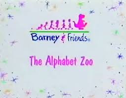 Learning can be terrific fun when barney and his classroom friends, shawn, julie, tina and derek use letters to imagine an alphabet animal zoo. The Alphabet Zoo Barney Wiki Fandom