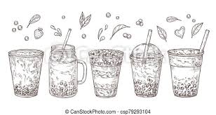 Great to use on planners, snail mail decoration, scrapbook embellishment, and more :) ● details: Bubble Tea Sketch Summer Drink Flavored Teas Graphic Isolated Delicious Asian Cold Milk Dessert Cup Yummy Beverages Canstock