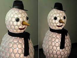Il est tellement populaire, que l'on me demande encore et encore comment le fabriquer! Realiser Un Bonhomme De Neige Avec Des Gobelets En Plastique Education Enfance Fr