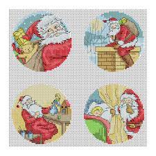 Happy holidays treats christmas counted cross stitch pattern by ursula michael to download and print online. Vintage Father Christmas Cross Stitch Patterns