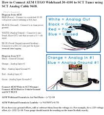 A white and brown wire comes off the main wideband harness. Wiring A Wideband To A Sctx4 Svtperformance Com