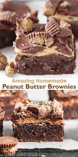Peanut Butter Brownies Video Recipe Video Desserts Brownies Recipe Easy Peanut Butter Brownies Recipe