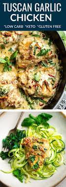 Keto Tuscan Garlic Chicken Life Made Keto Recipe Low Carb Dinner Recipes Tuscan Garlic Chicken Recipes