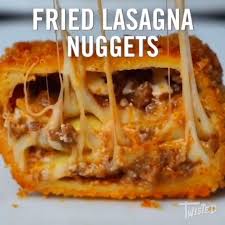 Twisted On Instagram Crispy Fried Lasagne Nuggets Twistedfood Food Lasagne Lasagna Yummy Recipe Food Foodie Nuggets Pasta