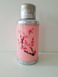 Vintage Chinese Floral Thermos Pink Cherry Blossom Flower Deer Brand Ebay Cherry Blossom Flowers Blossom Flower Cherry Blossom