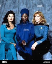 STAR TREK: THE NEXT GENERATION, Year 4, 1990-1991, Female cast, Marina  Sirtis, Whoopi Goldberg, Gates McFadden Stock Photo - Alamy