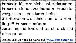 Freunde Lästern Nicht Untereinander Freunde Stehen Zueinander