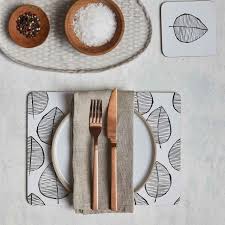 Your price sale price $25.00. Lush Leaf Cork Backed Placemats Set Of 4 My Hygge Home