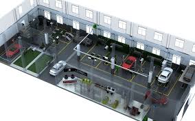 You need to constantly be working to bring in new customers and invite existing customers to return. Automotive Repair Shop Design Case Baotong Joydesign