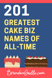 201 Cute And Catchy Cake Business Names In 2020 Cake Business Names Cake Business Cake Shop Names