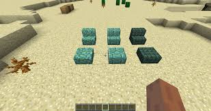 Plates, torches and some other objects cannot be placed on the plates. Minecraft News V Twitter Prismarine Slabs And Stairs Are A New Feature In Minecraft Update Aquatic D