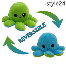 Reversible Flip Octopus Plush Stuffed Toy In 2021 Octopus Plush Plush Plush Animals