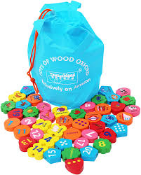 Position of c in english alphabets is, 3. Amazon Com Towo Wooden Threading Beads Alphabet Blocks Large Wooden Letters And Number Blocks 46 Pieces Threading Toy Wooden Educational Toys For 3 Years Old Montessori Learning Toys Games