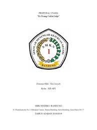 Wahyu cahya kumala 0913022071 program studi pendidikan fisika fakultas keguruan dan ilmu pendidikan universitas lampung 2012 proposal usaha roti bakar a. Proposal Usaha Es Piscok