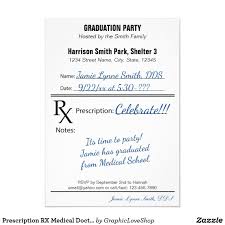 Prescription Rx Medical Doctor Nurse Graduation Invitation Zazzle Com Nursing Graduation Doctor Graduation Doctor Graduation Party